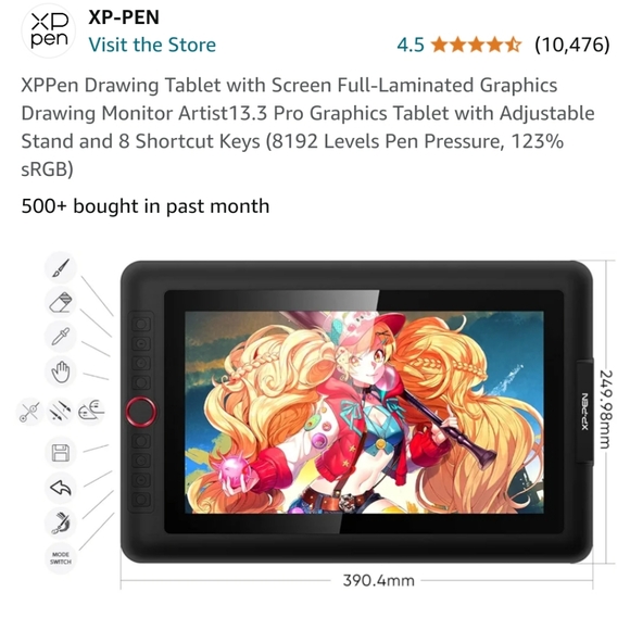 XP-Pen Drawing Tablet 13.3 Pro Graphics - Picture 5 of 13